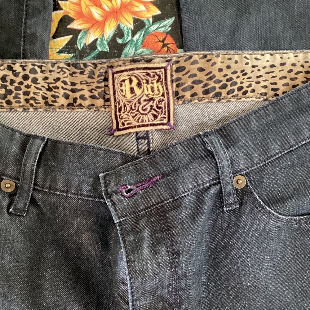 Rich & skinny dark wash jeans size 30 Made in the USA